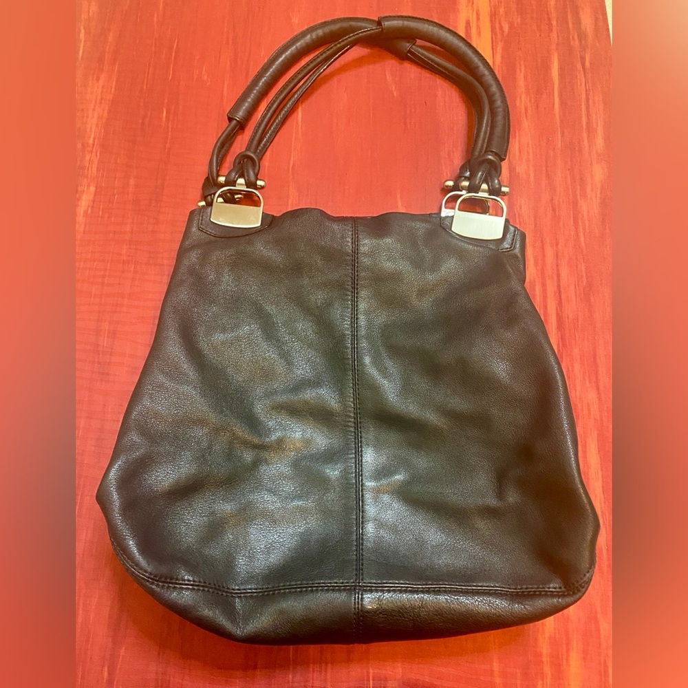 Vintage Banana Republic Buttery Soft Black Leather Bag - Women’s